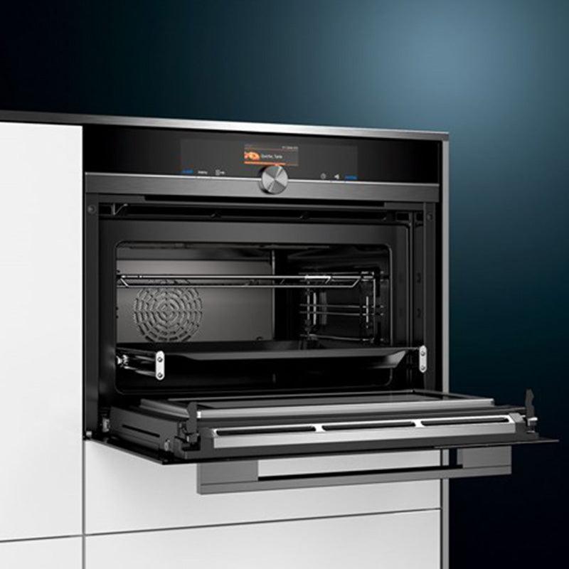 Forno compatto combinato a microonde Siemens iQ700 CM836GPB6 - Brand_Siemens, Tipologia_Forno, tipologia_microonde - Elettrodomestici da incasso - Siemens