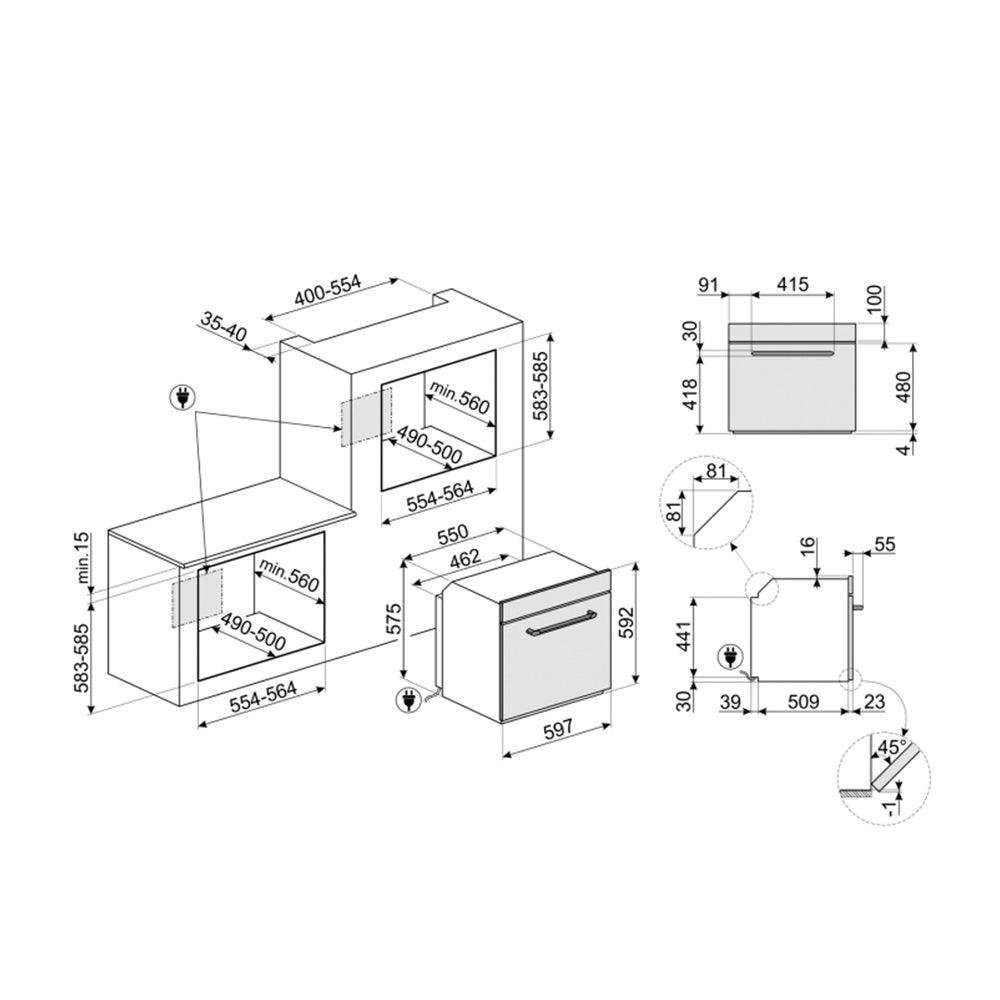 Forno Victoria SMEG pirolitico SFP6925 - Brand_Smeg, Tipologia_Forno - Elettrodomestici da incasso - Smeg