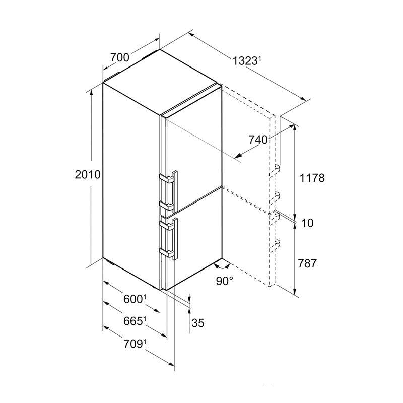 Frigorifero Liebherr CBNes 5775 - Brand_Liebherr, Tipologia_Frigorifero - Elettrodomestici a libera installazione - Liebherr