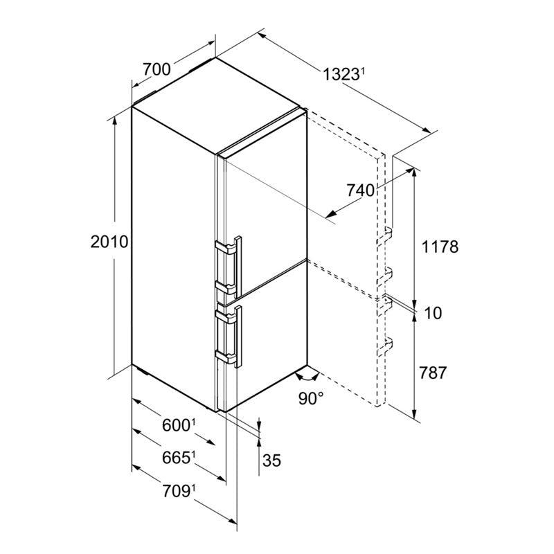Frigorifero Liebherr CNef 5745 - Brand_Liebherr, Tipologia_Frigorifero - Elettrodomestici a libera installazione - Liebherr