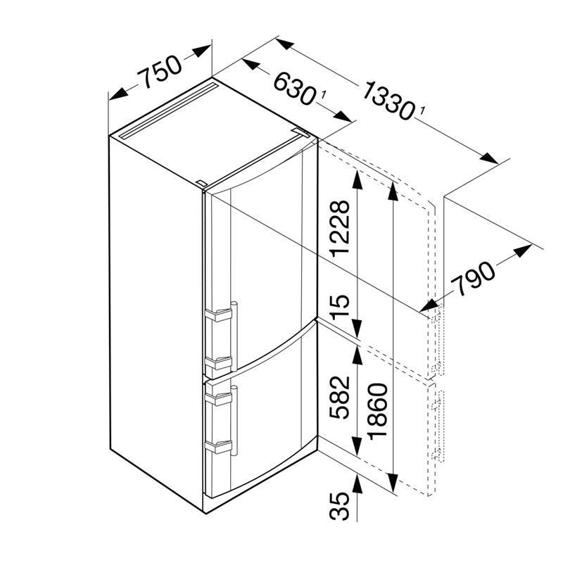 Frigorifero Liebherr CNPesf 4613 - Brand_Liebherr, Tipologia_Frigorifero - Elettrodomestici a libera installazione - Liebherr
