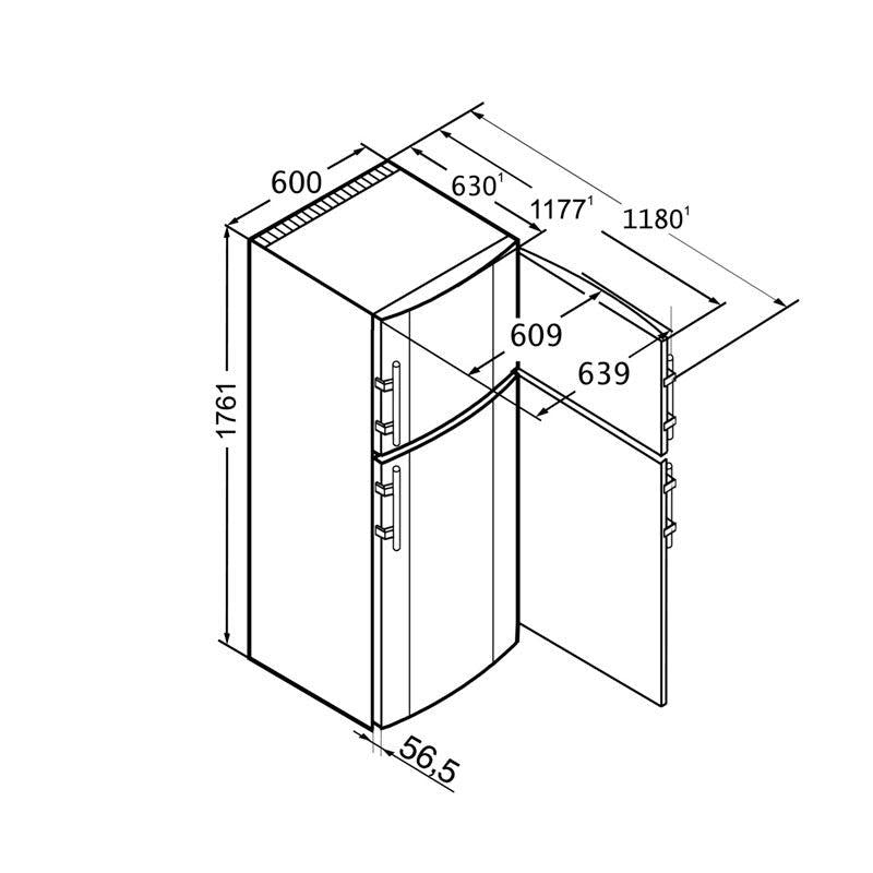 Frigorifero Liebherr CTPesf 3316 - Brand_Liebherr, Tipologia_Frigorifero - Elettrodomestici a libera installazione - Liebherr