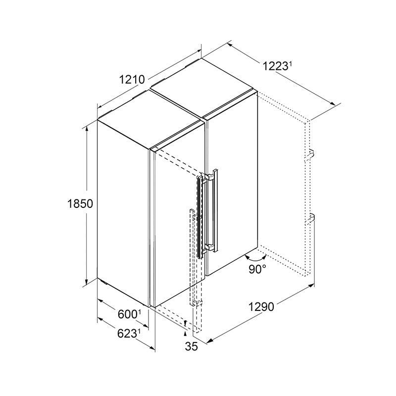 Frigorifero Liebherr SBSef 7242 - Brand_Liebherr, Tipologia_Frigorifero - Elettrodomestici a libera installazione - Liebherr