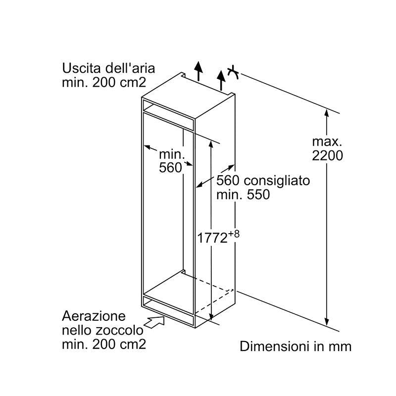 Frigorifero Siemens iQ500 KI86SSDE0 - Brand_Siemens, Tipologia_Frigorifero - Elettrodomestici da incasso - Siemens