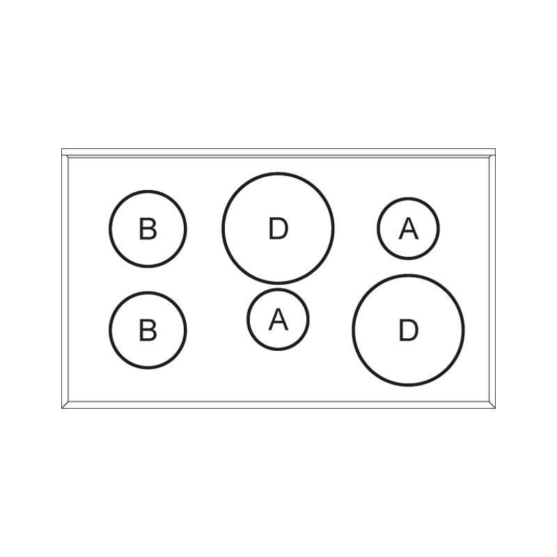 Gruppo cottura ILVE - P09W Linea Professional Plus - Brand_ILVE, Tipologia_Blocco cottura - Elettrodomestici a libera installazione - Ilve