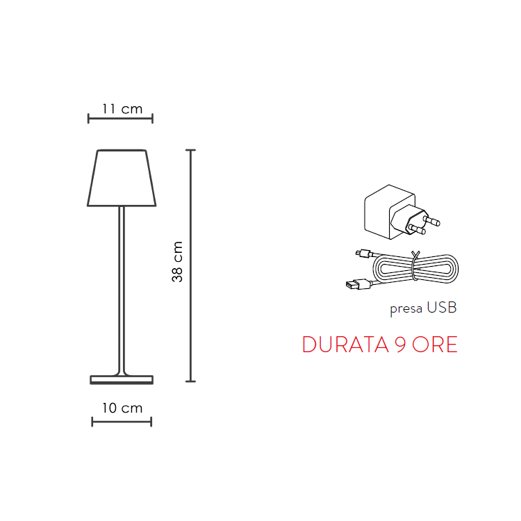 Lampada senza filo Klip - Tipologia_Da terra - Lampade da esterno - Mobilmarket