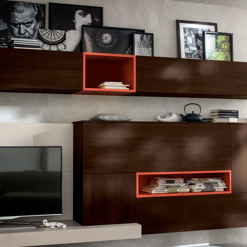 Living Orange by Arredamento Italia - Santalucia, Tipologia_Parete giorno - Living - Arredamento Italia