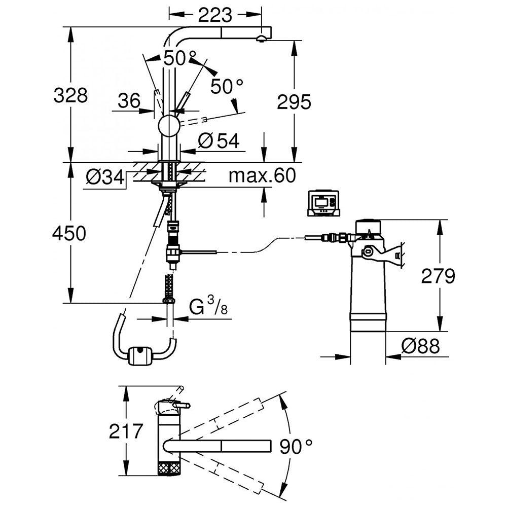 Miscelatore GROHE Blue Pure+ Minta - Brand_Grohe, Miscelatore, Tipologia_Miscelatore - Lavelli e miscelatori - Grohe
