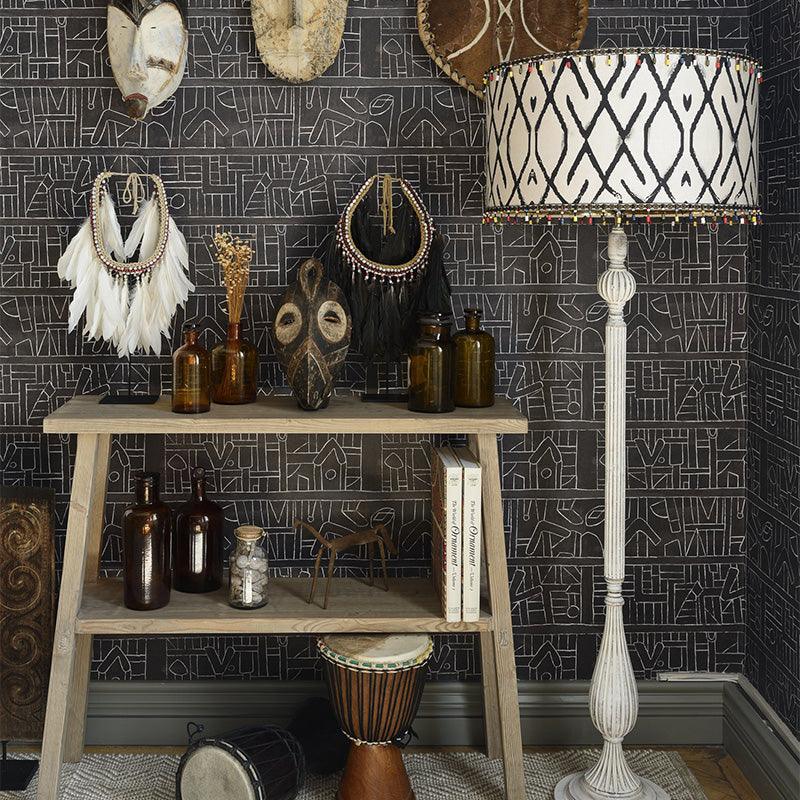 Paralume Mindthegap Mudcloth - Brand_Mindthegap, Fantasia_Geometrica - Paralumi - Mindthegap