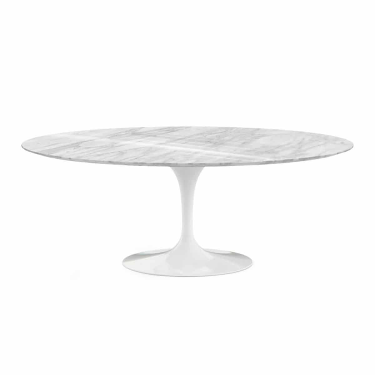 Tavolo Saarinen Ovale Marmo Carrara - Caratteristiche_Non allungabile, CTS, Forma_Ovale, knoll - Tavoli - Mobilmarket