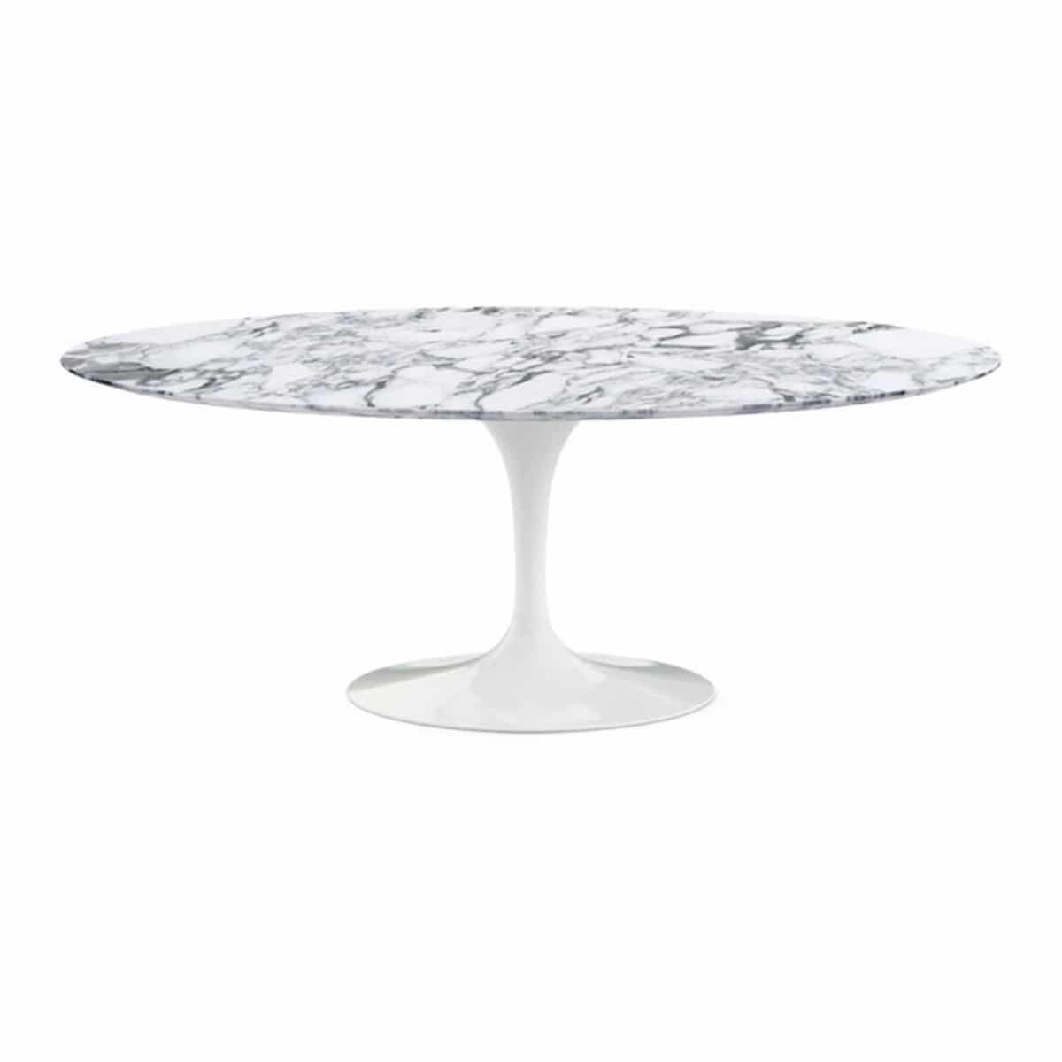 Tavolo Saarinen Ovale Marmo Arabescato - Caratteristiche_Non allungabile, CTS, Forma_Ovale, knoll - Tavoli - Mobilmarket