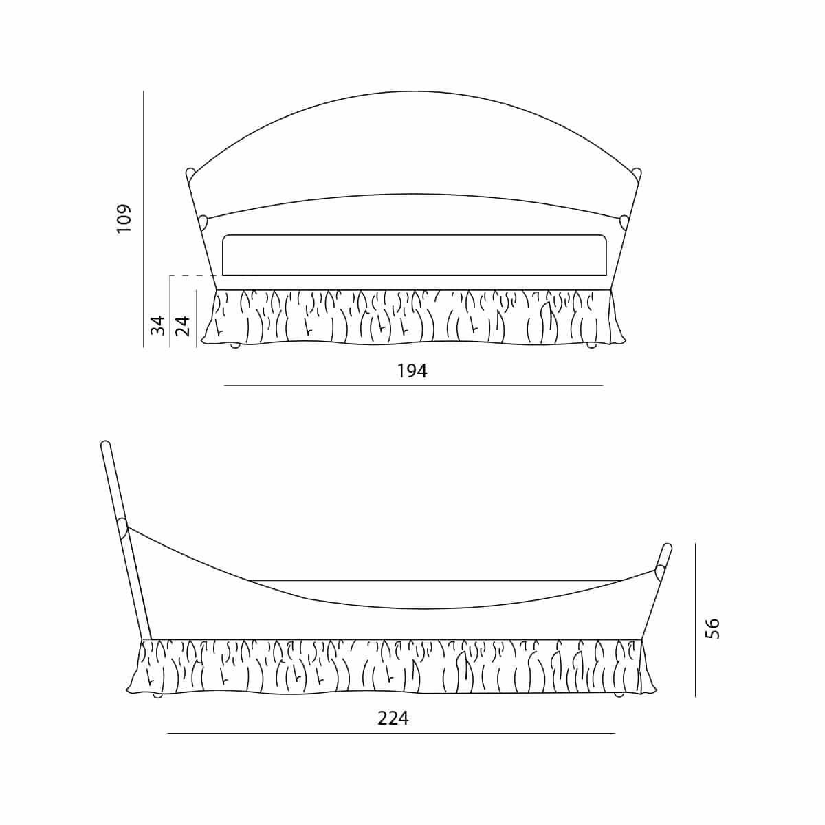 Letto Clair Chic - Caratteristiche_Non imbottito, Caratteristiche_Sfoderabile, Dimensione_Matrimoniale, Noctis - Letti - Mobilmarket