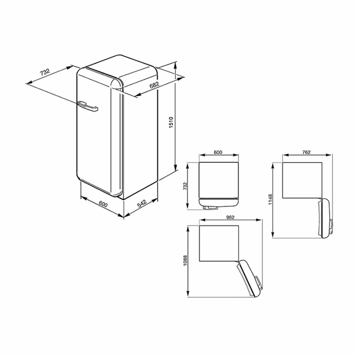 Frigorifero SMEG Union Jack - Brand_Smeg, Frigorifero libera installazione - Elettrodomestici a libera installazione - Smeg