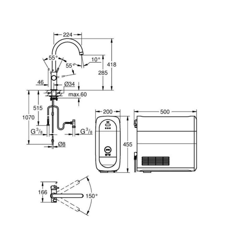GROHE Blue Home+ Round Starter Kit - Brand_Grohe, Home+, Tipologia_Miscelatore - Lavelli e miscelatori - Grohe