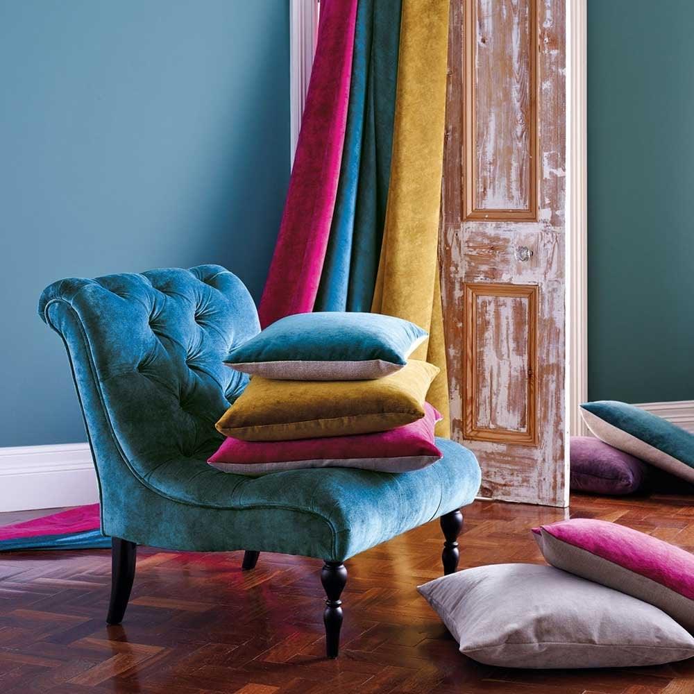 Tessuto Sanderson Boho Velvets - Brand_Sanderson, Fantasia_Monocromatica, Uso_Rivestimento cuscini, Uso_Rivestimento poltrone, Uso_Tende - Tessuti - Sanderson