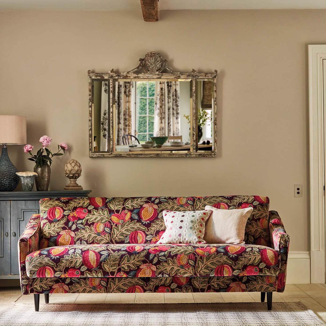 Tessuto Sanderson Cantaloupe Velvet - Brand_Sanderson, Fantasia_Natura, Uso_Rivestimento cuscini, Uso_Rivestimento poltrone, Uso_Tende - Tessuti - Sanderson