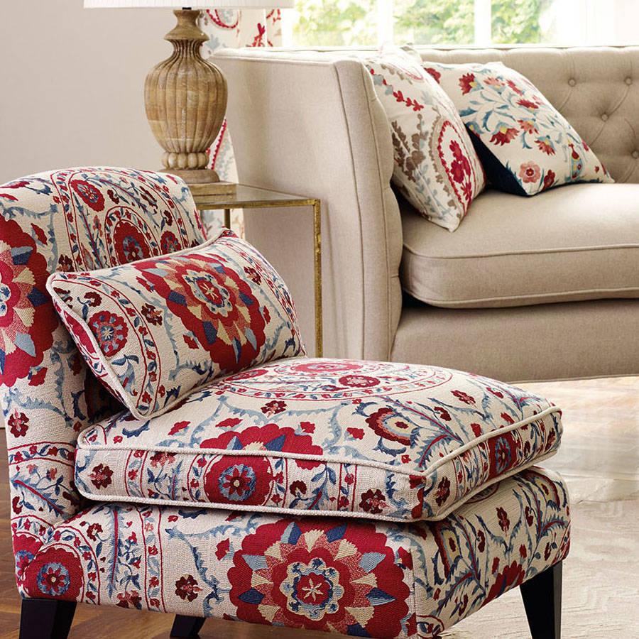 Tessuto Sanderson Anthos - Brand_Sanderson, Fantasia_Geometrica, Uso_Rivestimento cuscini, Uso_Rivestimento poltrone, Uso_Tende - Tessuti - Sanderson