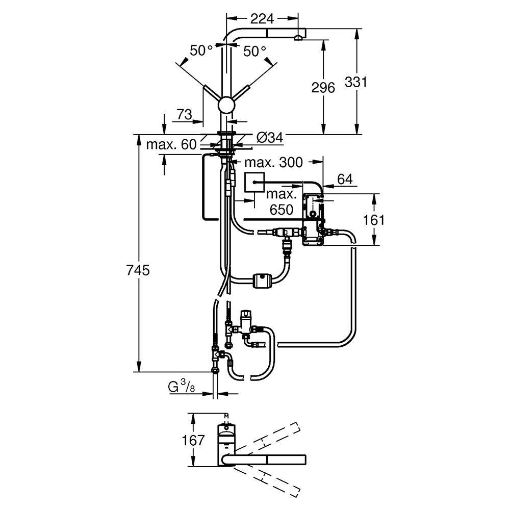Miscelatore GROHE monocomando elettronico Minta Touch - Brand_Grohe, Miscelatore, Tipologia_Miscelatore - Lavelli e miscelatori - Grohe