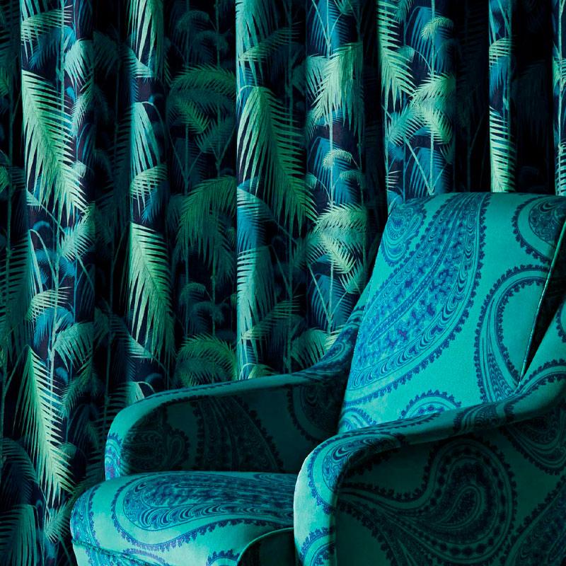 Tessuto Cole & Son Cow Palm Jungle Linen - Brand_Cole&Son, Fantasia_Natura, Uso_Rivestimento cuscini, Uso_Rivestimento poltrone, Uso_Tende - Tessuti - Cole&Son
