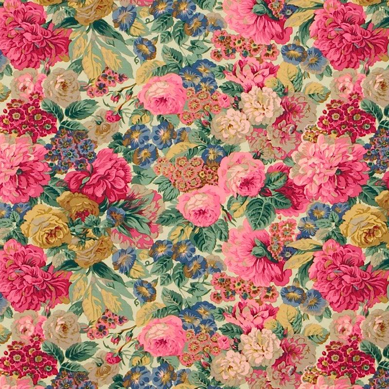 Tessuto Sanderson Rose & Peony - Brand_Sanderson, Fantasia_Natura, Uso_Rivestimento cuscini, Uso_Rivestimento poltrone, Uso_Tende - Tessuti - Sanderson