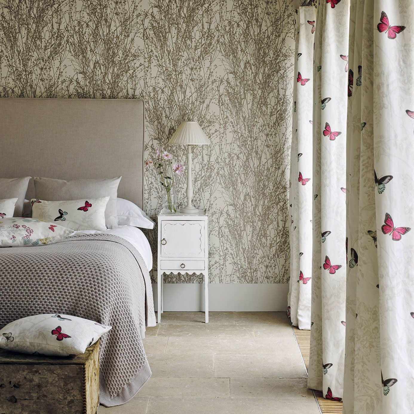 Carta da parati Sanderson Meadow Canvas