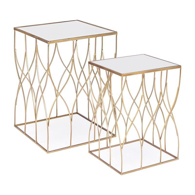 Set di 2 tavolini quadrati Noel - Bizzotto, Forma_Quadrato, Tipologiadiprodotto_Alto - Tavolini e consolle - Mobilmarket