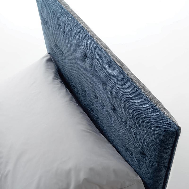 Letto Slim Blue - Caratteristiche_Imbottito, Caratteristiche_Sfoderabile, Dimensione_Singolo, Samoa - Letti - Mobilmarket