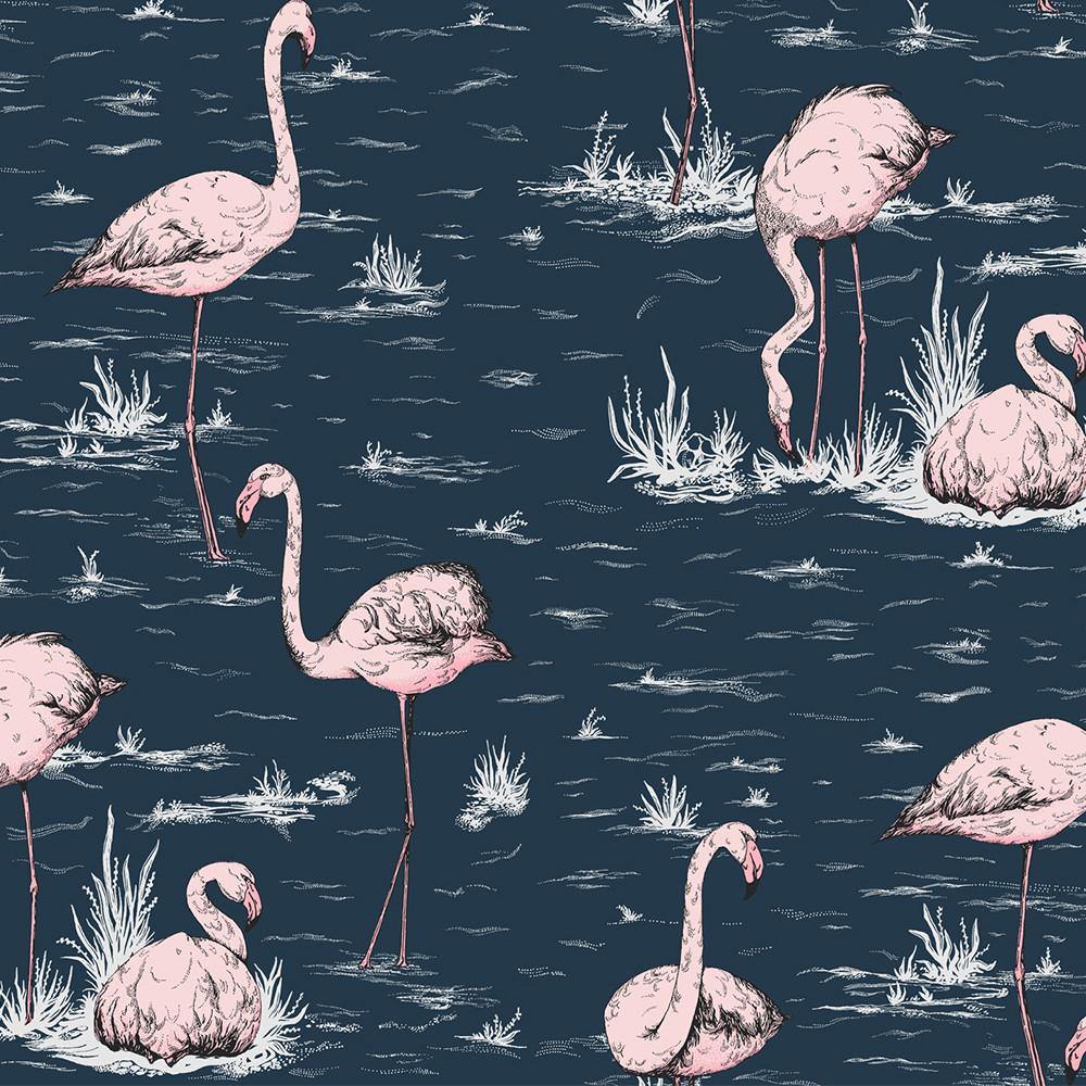 Carta da parati Cole&Son Flamingos - Brand_Cole&Son, Fantasia_Natura - Carte da parati - Cole&Son