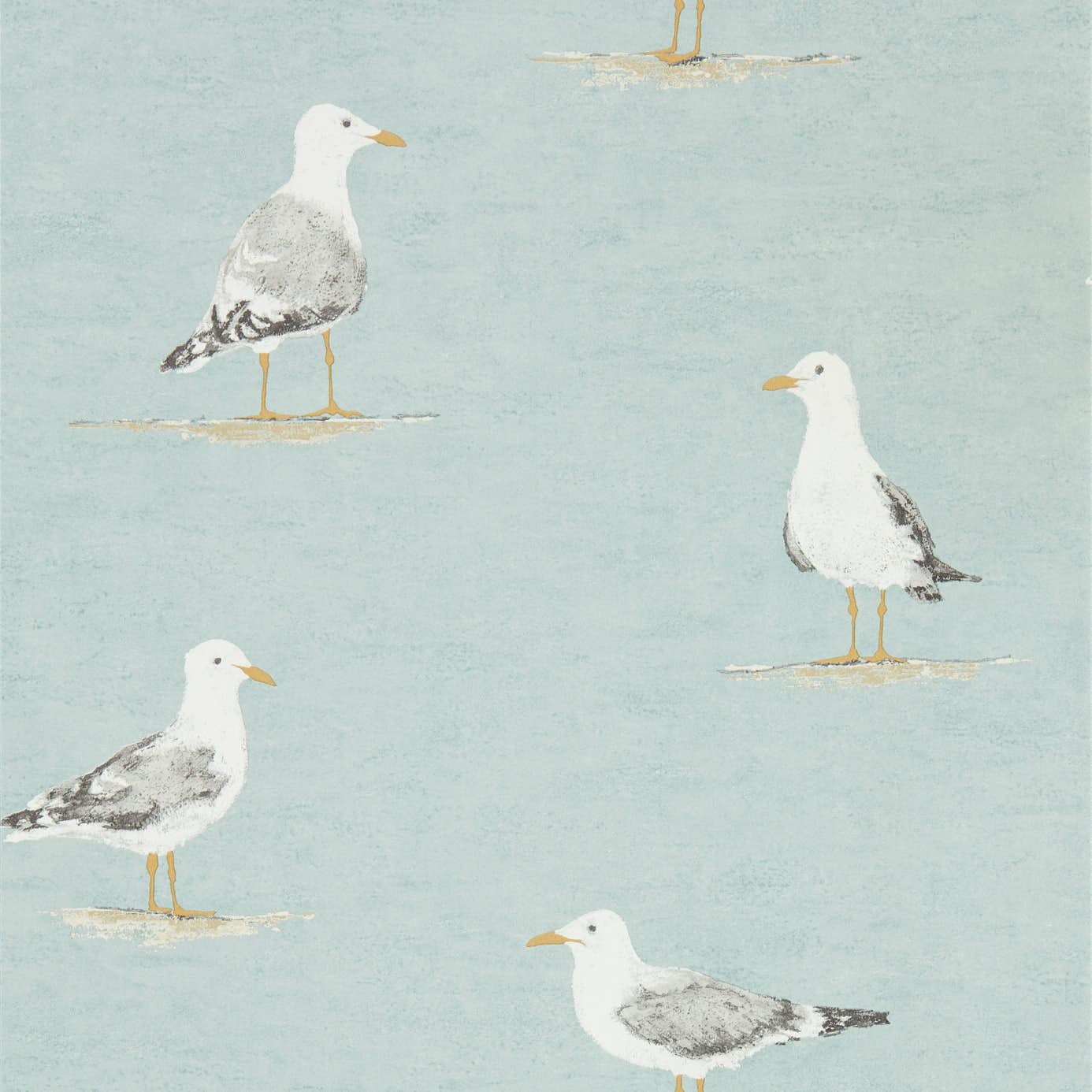 Carta da parati Sanderson Shore Birds - Brand_Sanderson, Fantasia_Natura - Carte da parati - Sanderson