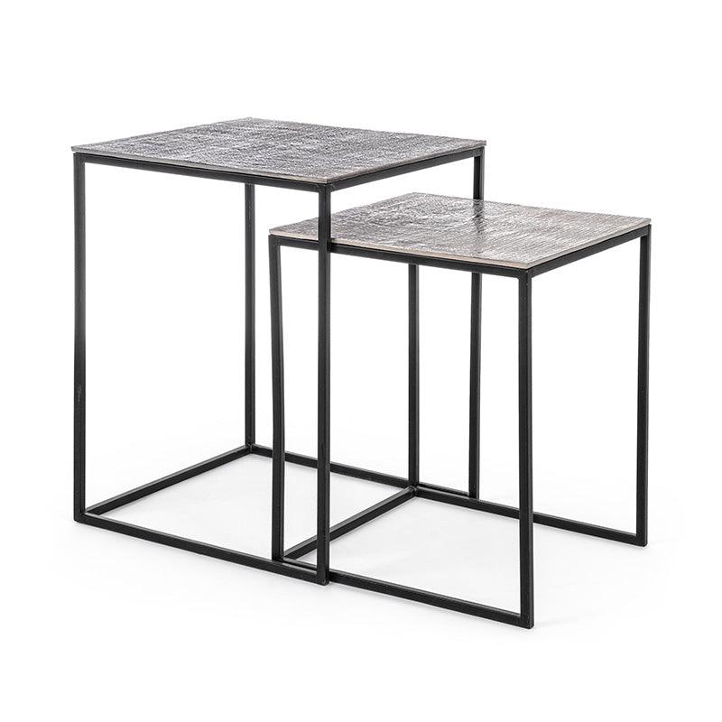 Set di 2 tavolini Kayla - Bizzotto, Forma_Quadrato, Tipologiadiprodotto_Alto - Tavolini e consolle - Mobilmarket