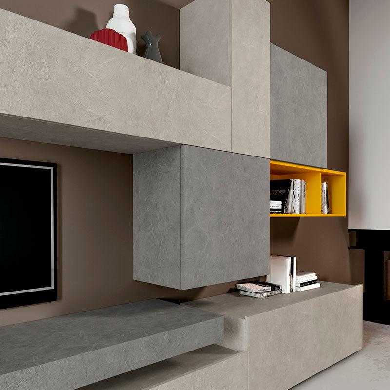 Living Grey Block by Arredamento Italia - Santalucia, Tipologia_Parete giorno - Living - Arredamento Italia