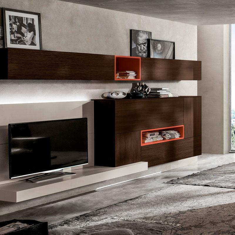 Living Orange by Arredamento Italia - Santalucia, Tipologia_Parete giorno - Living - Arredamento Italia